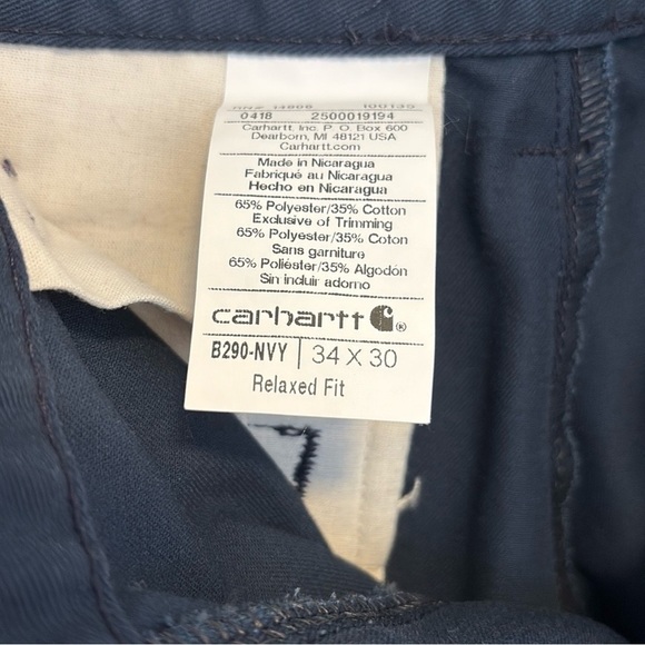 Carhartt b290 twill work pants , sz : 34 X 30 - Picture 6 of 6